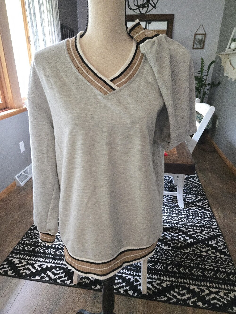 Small sweatshirt.